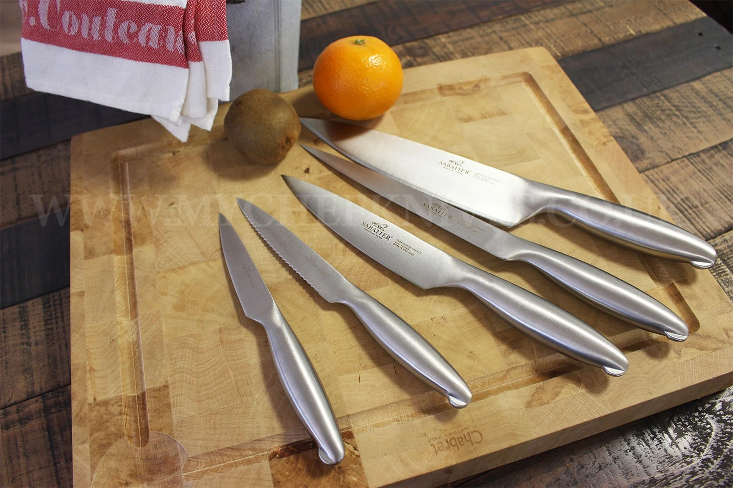 Sabatier Fuso Nitro+ 5-piece Knife Bag Set - Stainless Steel Blades And Handles 9 Sabatier Fuso Nitro+ 5-piece Knife Bag Set - Stainless Steel Blades And Handles - Image 7