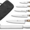Sabatier Perigord Knife Bag With 5-piece Knife Set + 1 Sharpening Steel -Kitchen Knife Shop sabatier perigord knife bag 5 piece knife set 1 sharpening steel