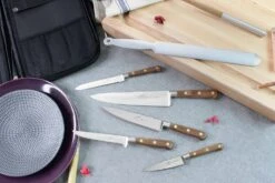 Sabatier Perigord Knife Bag With 5-piece Knife Set + 1 Sharpening Steel -Kitchen Knife Shop sabatier perigord knife bag 5 piece knife set 1 sharpening steel 2