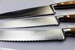 Sabatier Provençao White Knife Block With 5 Kitchen Knives - Olive Wood Handles -Kitchen Knife Shop sabatier provencao white knife block 5 kitchen knives olive wood handles 6