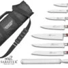 Sabatier Saveur 7-piece Knife Set + 1 Sharpening Steel + Roll Bag