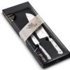 Sabatier Toque Blanche 2-piece Knife Set: Paring Knife + Santoku Knife -Kitchen Knife Shop sabatier toque blanche 2 piece knife set