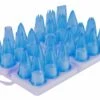 Set Of 24 Piping Nozzles Made Of Blue Polycarbonate -Kitchen Knife Shop set 24 piping nozzles blue polycarbonate