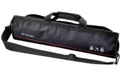 Tojiro Empty Roll Bag For 8 Kitchen Knives - Black Nylon