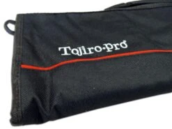 Tojiro Empty Roll Bag For 8 Kitchen Knives - Black Nylon -Kitchen Knife Shop tojiro empty roll bag 8 kitchen knives black nylon 3