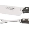 Tramontina 2-piece BBQ Carving Set - Brown Handles -Kitchen Knife Shop tramontina 2 piece bbq carving set brown handles
