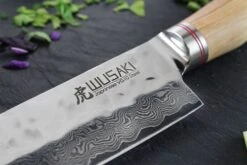 Wusaki Damas VG10 Chef Knife 20cm Olive Wood Handle -Kitchen Knife Shop wusaki damas vg10 chef knife 20cm olive wood handle 4