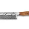 Wusaki Damas VG10 Nakiri Knife 17cm Olive Wood Handle -Kitchen Knife Shop wusaki damas vg10 nakiri knife 17cm olive wood handle