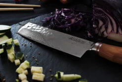 Wusaki Damas VG10 Nakiri Knife 17cm Olive Wood Handle -Kitchen Knife Shop wusaki damas vg10 nakiri knife 17cm olive wood handle 4