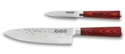 Wusaki Pakka X50 Pack With Chef Knife + Paring Knife + Whetstone 1000/3000 -Kitchen Knife Shop wusaki pakka x50 pack chef knife paring knife whetstone 2
