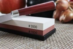 Wusaki Pakka X50 Pack With Chef Knife + Paring Knife + Whetstone 1000/3000 -Kitchen Knife Shop wusaki pakka x50 pack chef knife paring knife whetstone 9