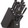 Wusthof Classic 12-piece Knife Block Made Ash Wood In Black Colour -Kitchen Knife Shop wusthof classic 12 piece knife block