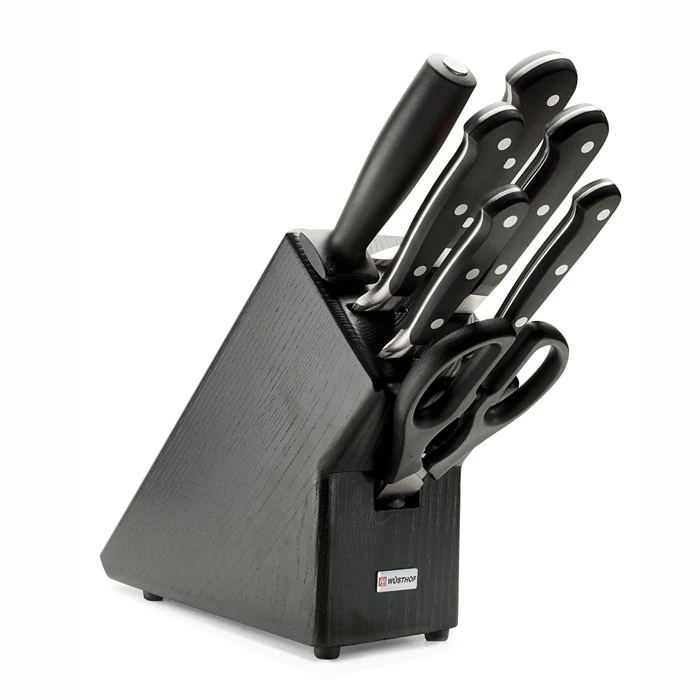 Wusthof Classic 7-piece Knife Block In Black Colour 3 Wusthof Classic 7-piece Knife Block In Black Colour