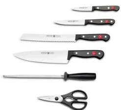 Wusthof Gourmet 6-piece Knife Block Made Of Beech Wood -Kitchen Knife Shop wusthof gourmet 6 piece knife block beech wood 1